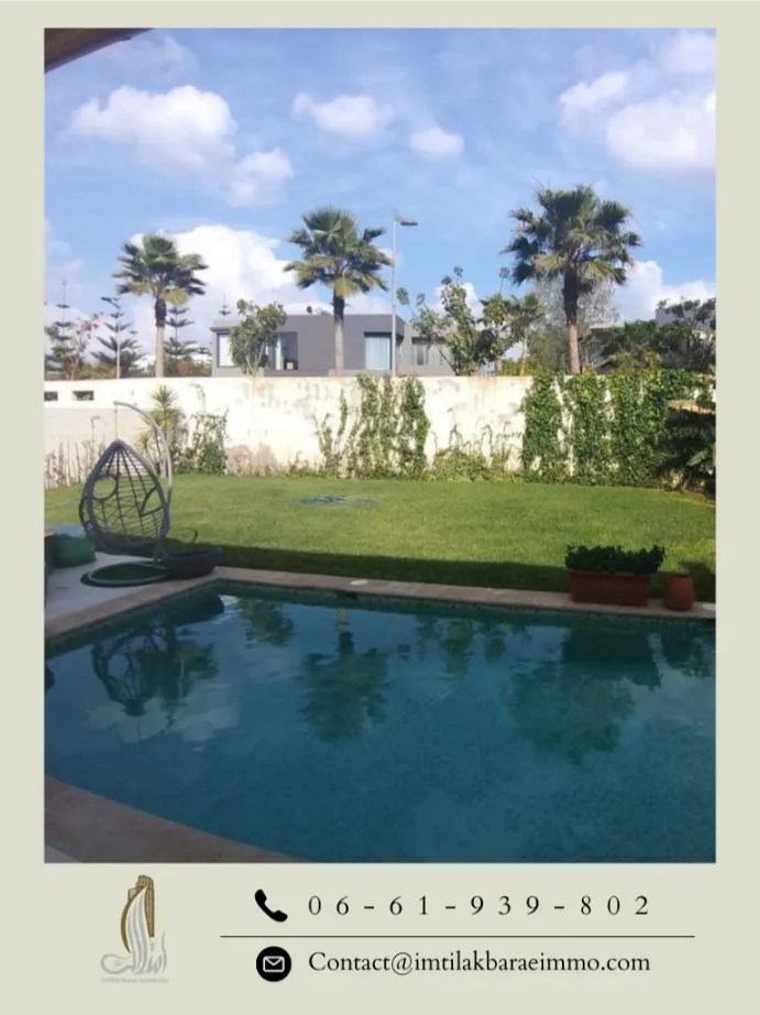 À Vendre : Villa jumelée avec jardin et piscine – Prestigia Bouskoura
