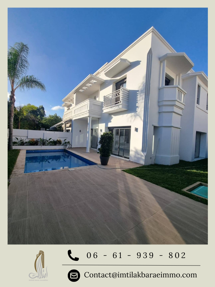 Villa de luxe à vendre à Bouskoura